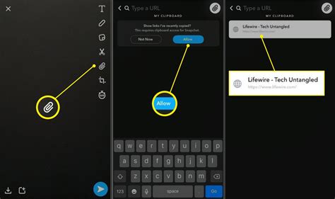 How to Attach a Link to a Snap – Snapchat Support.